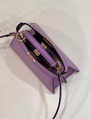 Fortok Fendi Peekaboo Iseeyou Petite Bag in Purple 20x11x15cm - 3