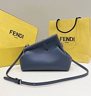 Fortok Fendi First Bag Blue 80018m 26×9.5×18cm  - 1