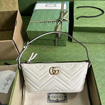 Fortok Gucci Marmont Shoulder Bag in White 23x12x10cm