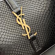 Fortok Saint Laurent Le5A7 Black Snakeskin Hobo Bag 24.5x16x6cm - 3