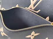 Fortok Louis Vuitton Neverfull MM Monogram Empreinte Bag Black/Beige M58907 31x28x14cm - 5