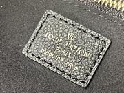 Fortok Louis Vuitton Neverfull MM Monogram Empreinte Bag Black/Beige M58907 31x28x14cm - 4