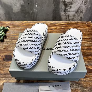 Fortok Balenciaga Slippers No.1 in White