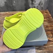 Fortok Balenciaga Mold Closed Rubber Sandals Neon Green - 5