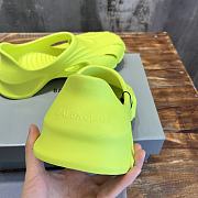 Fortok Balenciaga Mold Closed Rubber Sandals Neon Green - 3