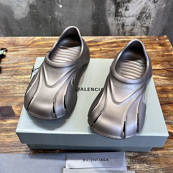 Fortok Balenciaga Mold Closed Rubber Sandals Grey