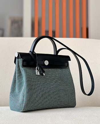 Fortok Hermes Herbag31 Zip Bag Green 31x25x10cm