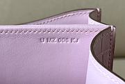 Fortok Hermes CJ19 Aligator Matte Leather Bag Pink 19x15x4cm - 6