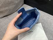Fortok Chanel 23p Mini Tote Denim Bag 16x20x8cm - 6