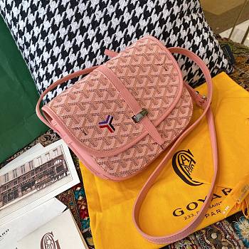 Fortok Goyard Belvedere PM Bag Pink 16x7x22cm