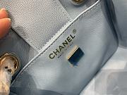 Fortok Chanel 22s Mini Bucket Bag in Blue 17x15x9cm - 4