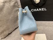 Fortok Chanel 22s Mini Bucket Bag in Blue 17x15x9cm - 2