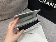 Fortok Chanel 23P Mini Flap Bag Cowhide Bag Silver Gold Hardware - 5