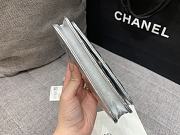 Fortok Chanel 23P Mini Flap Bag Cowhide Bag Silver Gold Hardware - 2