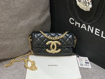 Fortok Chanel 23p Baguette Bag Lambskin Gold Hardware 17.5x10x6cm