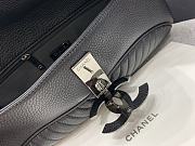 Fortok Chanel Clutch Silver Hardware 30x12x6cm - 2
