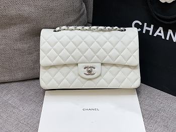 Fortok Chanel Classic Flap Bag White 25cm C881980