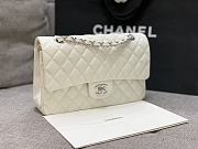 Fortok Chanel Classic Flap Bag White 25cm C881980 - 6