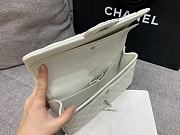 Fortok Chanel Classic Flap Bag White 25cm C881980 - 5