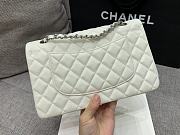 Fortok Chanel Classic Flap Bag White 25cm C881980 - 3