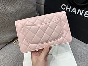 Fortok Chanel Caviar CC Wallet On Chain Woc Pink 19cm - 5
