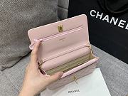 Fortok Chanel Caviar CC Wallet On Chain Woc Pink 19cm - 6