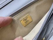 Fortok Chanel Caviar CC Wallet On Chain Woc White 19cm - 3