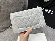 Fortok Chanel Caviar CC Wallet On Chain Woc White 19cm - 2