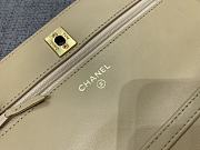 Fortok Chanel Caviar CC Wallet On Chain Woc Beige 19cm - 5
