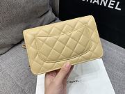 Fortok Chanel Caviar CC Wallet On Chain Woc Beige 19cm - 4