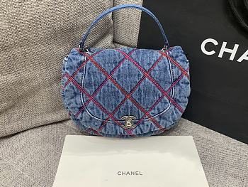 Fortok Chanel Denim Coco Beach 2022 Mini Bag 18×12×6cm c881380