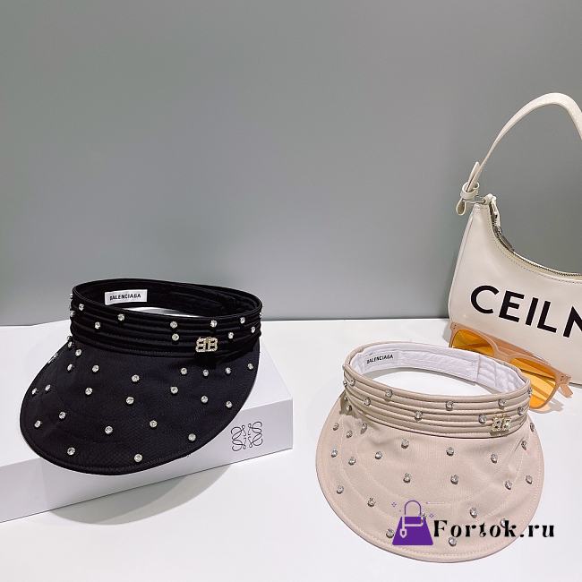 Fortok Balenciaga Empty Cap in Black/Beige - 1