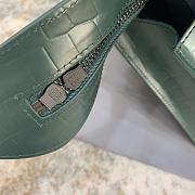 Fortok Balenciaga Neo Classic Bag in Green Croc Embossed Leather  - 6