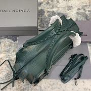 Fortok Balenciaga Neo Classic Bag in Green Croc Embossed Leather  - 3