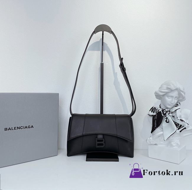 Fortok Balenciaga Hourglass Bag in Black 25x16x6cm - 1