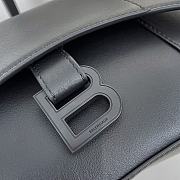 Fortok Balenciaga Hourglass Bag in Black 25x16x6cm - 5