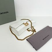 Fortok Balenciaga White Croc-effect Leather Wallet On Chain 19x12x5cm - 4