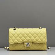 Fortok Chanel Classic Flap Bag Yellow 25cm - 1