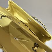 Fortok Chanel Classic Flap Bag Yellow 25cm - 5