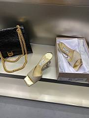 Fortok Jimmy Choo Silver Saeda 100 Heeled Sandals - 3