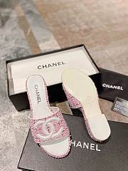 Fortok Chanel Flat Heel Slippers in Pink - 6