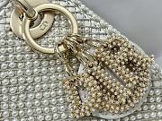 Fortok Dior Mini Lady Pearl Bag White 17x15x7cm - 2
