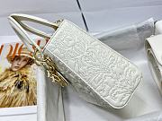 Fortok Dior Lady Pattern Bag in White 20x16.5x8cm - 4