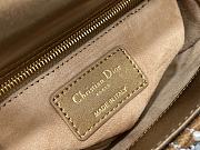 Fortok Dior Lady Crystal Bag Beige 17cm - 2