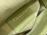 Fortok Dior Lady Crystal Bag in Green 12x10x5cm - 6