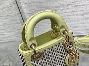 Fortok Dior Lady Crystal Bag in Green 12x10x5cm - 4