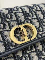 Fortok Dior 30 Montaigne Avenue Bag Blue Dior Oblique Jacquard - 5