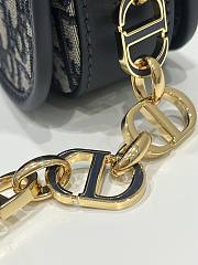 Fortok Dior 30 Montaigne Avenue Bag Blue Dior Oblique Jacquard - 6