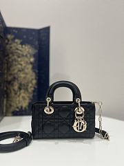 Fortok Dior Lady D-joy Micro Bag In Black 16x5x9cm - 1
