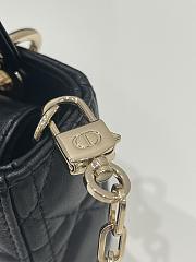 Fortok Dior Lady D-joy Micro Bag In Black 16x5x9cm - 6